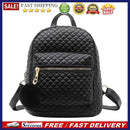 Casual Women Lattice Pattern Solid Color Handbags Preppy Style Small PU Knapsack