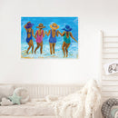 Beach Girls Oil Paint by Numbers Hand Painted Frameless Picture Home Orname