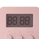 Digital Screen Kitchen Timer Square Cooking Countdown Alarm Clock (Pink)