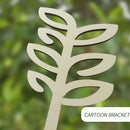 Durable Wood Potted Climbing Frame Flower Support Stand (Leaves 3pcs) Newly