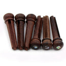 6pcs/set Portable Guitar Bridge Pin Classical Style Rosewood for Acoustic Guitar