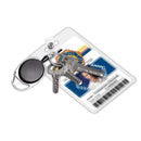Clear Reel Clip Credit Card Case Retractable Badge Holders ID Card Holder