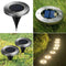 LED Solar Power Ground Lights Floor Decking Outdoor Garden Yard Lawn Path Lamp