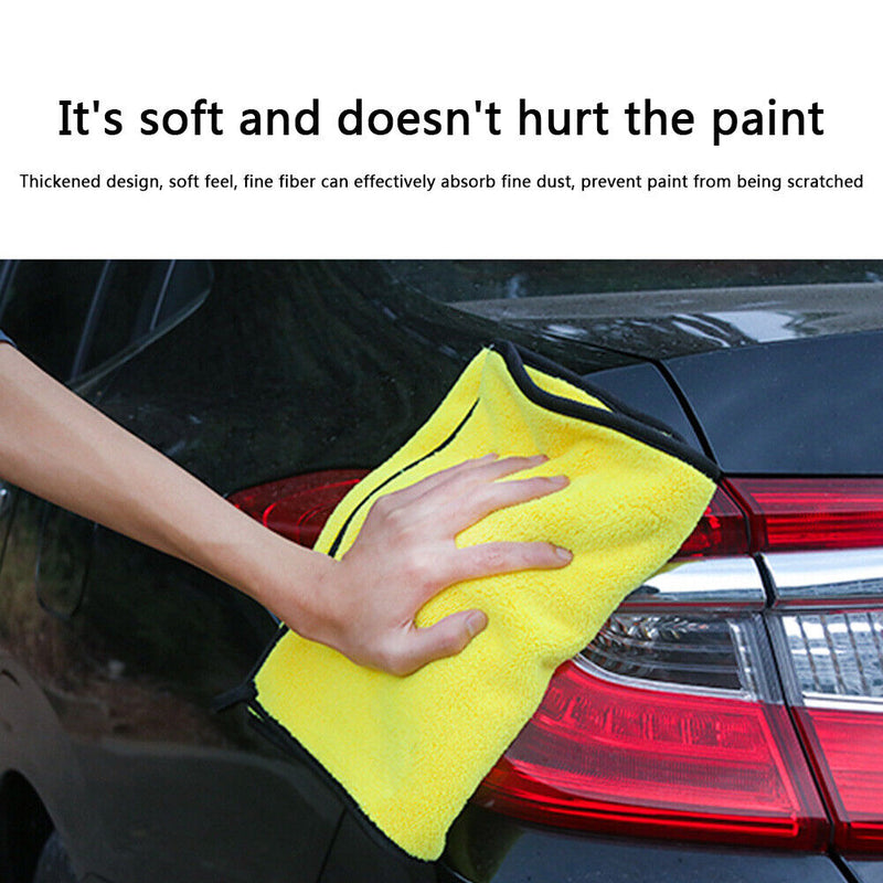 Car Wash Microfiber Towel Thickened Absorbent Cleaning Drying Rag Car Care Cl