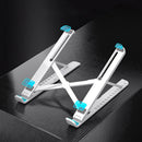 Foldable Holder Adjustable Tablet Stand Bracket for Laptop Phone (White) Newly