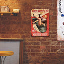 Missile Girl Retro Metal Plate Tin Sign for Bar Pub Club Cafe Wall Art Deco