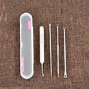 4pcs Black Dot Pimple Blackhead Remover Tool Needle Set Squeezing Acne Tool