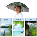 Outdoor Cap Portable Anti-Rain Anti-Sun Head Umbrella Hat (Camouflage) Newly