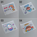 Stationery Organizer Pencil Case Ring Zipper File Bag Stationery Storage Bag