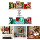 Large Size Double Sided Wooden Sign Fall and Halloween Decorations for Hom!