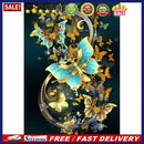 5D Kit Rhinestone Pictures DIY Golden Butterfly Full Round Drill Diamond Cr
