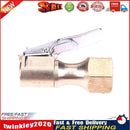 Brass Car Tire Inflator Tool Valve Stem Connector Air Chuck Lock On Clip Newly