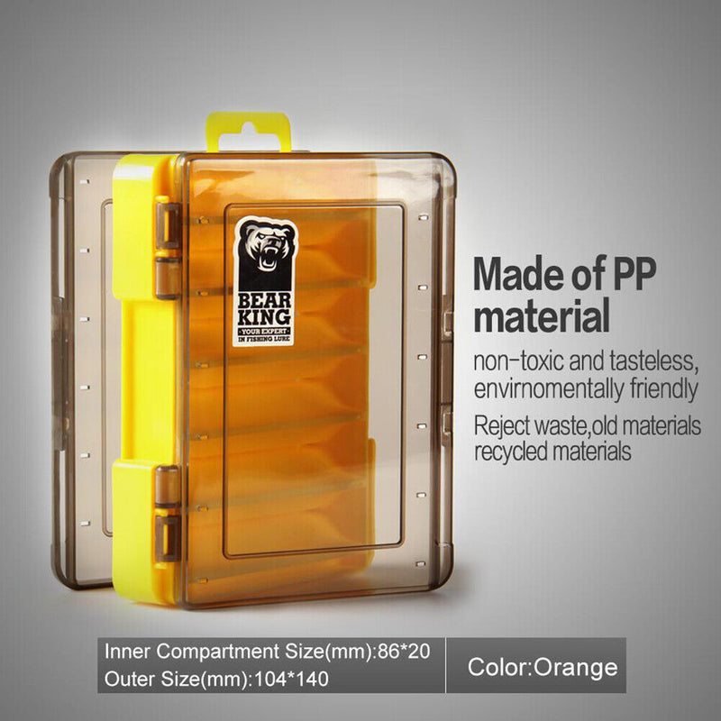 Waterproof Lures Fishing Accessories Box Double-Side Bait Hook Storage Organizer