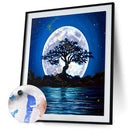 Oil Paint By Numbers Moon Coloring Picture Digital Drawing