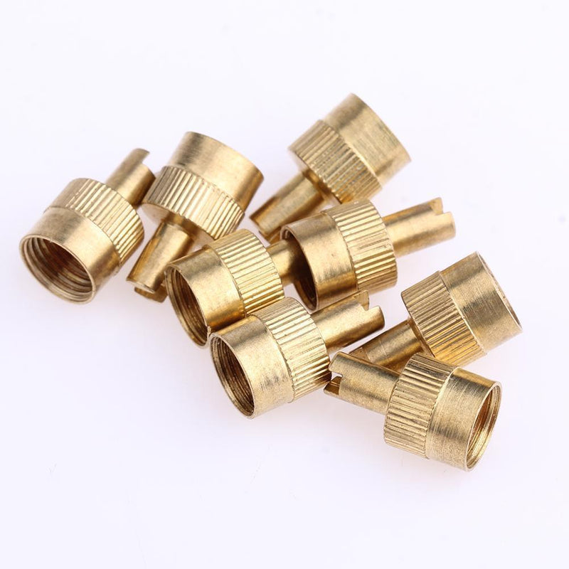 Occitop 8 x Slotted Valve Caps with Core Remover Tool for Car Motorcycle