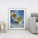 Angel Babies Playing Paint By Numbers DIY Canvas Set Oil Paint Drawing No Frame