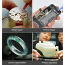 Portable Magnifier Magnifier Glasses w/ LED Jeweler Watch Repair Magnifying Eyewear