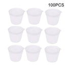 100x/Set Small Plastic Sauce Cups Food Storage Containers Clear +-Lids B hot.