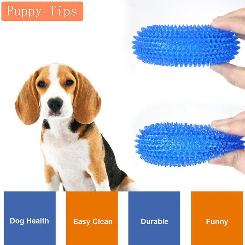 Dog TPR Chew Bite Toys Circle Ring Tooth Cleaning Sound Toys Pet Puppy Suppli