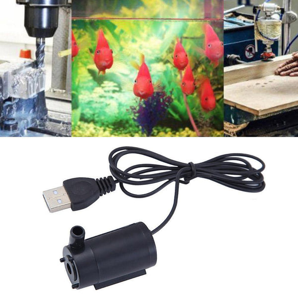 USB Small Water Mini Ultra Mute Submersible Pump 1 H Pump 5V Z0Q Oxygen M G3B9