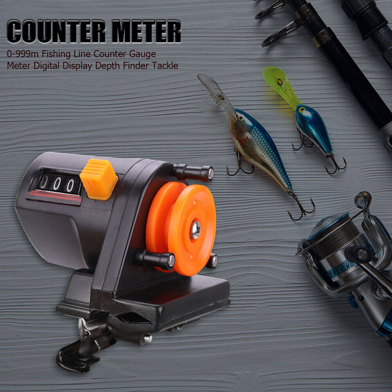 Fishing Line Counter 0-999m Fishing Line Depth Finder Length Gauge Fishing Tool