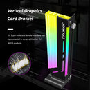 COOLMOON CM-GH2 Graphics Card Bracket Vertical 5V ARGB GPU Holder (Black) Newly