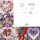 Column Base Baby Shower Balloon Arch 59inch Love Heart With Stand Plastic