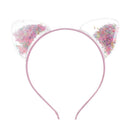 Girls Cartoon Hair Band Cat Ear Head Band Transparent Hair Accessories Crown