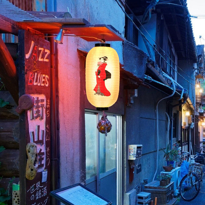 Cloth Cylinder Lantern Character Holiday Party Layout Hanging Gift Art Crafts