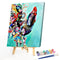 Rooster Portrait Made 40x50cm Oil Paint By Numbers DIY Painting