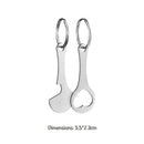 2pcs Metal Keychain Shopping Cart Tokens Accessories Key Ring Hook (C) Newly