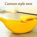 Banana Shape Pets Cat Bed Nest Soft Warm Kennel Bed House S1U6 Cave Pet O1N9