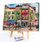 Frameless Oil Paint By Numbers DIY Center Street House Picture Craft for Bedroom