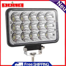 150W 15000LM 4x6 LED Headlight Hi/Low Sealed Beam Headlamp for Wrangler IP67