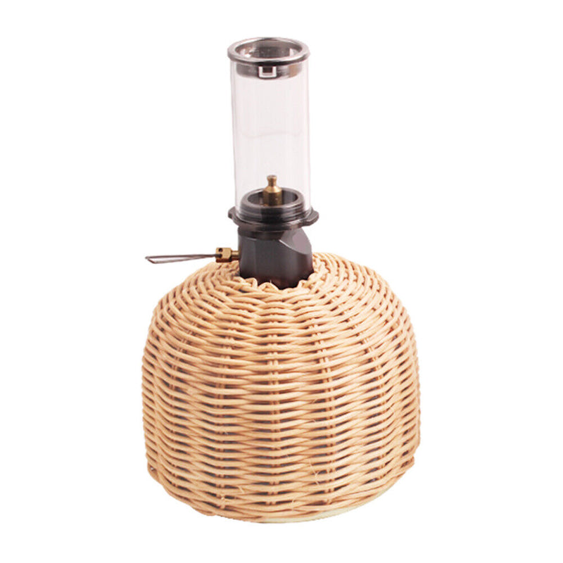 Rattan Outdoor Gas Cylinder Cover Camping Cook Gas Tank Protector (Beige) Newly