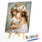 Little Girl Oil Paint By Numbers Kit DIY Acrylic Painting on Canvas Frameless