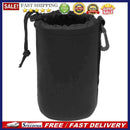 Waterproof Soft Neoprene Camera Lens Pouch Drawstring Protector Case (L)