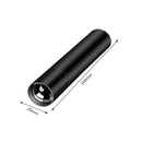 Mini Powerful Flashlight USB Charge Zoom Torch Strong Lighting Lamp (Black)