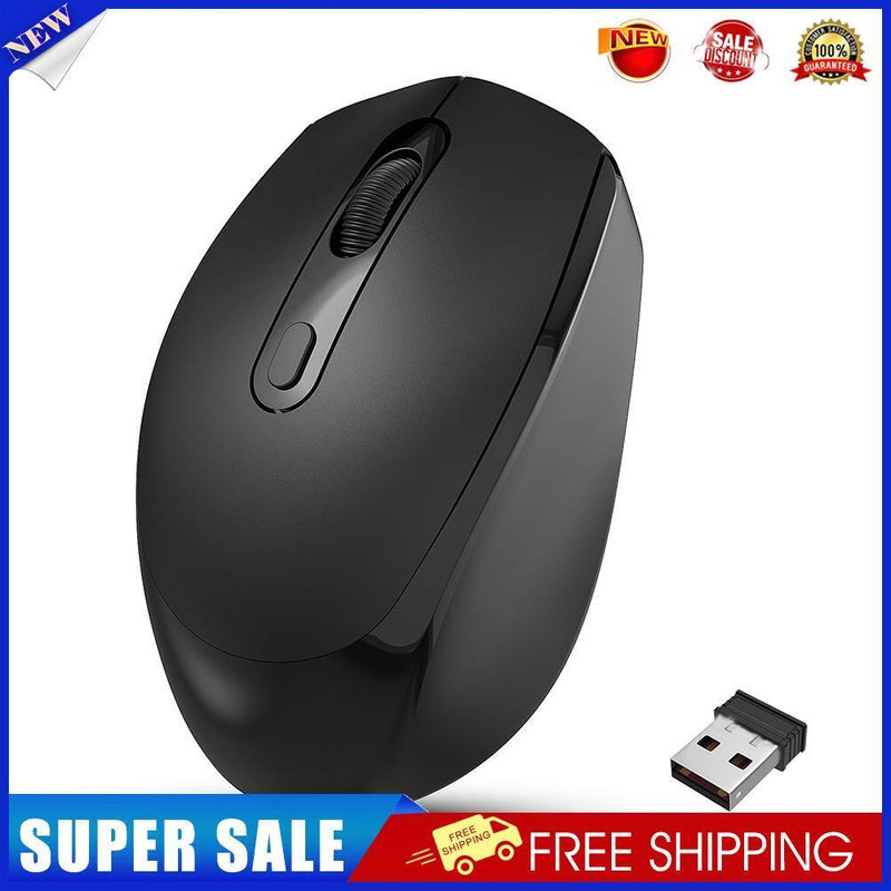 M107 2.4G Wireless Mouse with USB Receiver Cable Notebook Mouse Kit (Black)