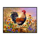 Full Embroidery Kits Golden Rooster Sunflower 11CT Stamped Needlework Home Decor