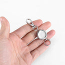 Retractable Pull Badge Key Chain Elastic Nylon Rope Anti-lost Keyrings Newly