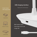 LED Table Lamp USB Eye Protection Touch Kids Bedroom Night Light (White) Newly