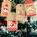 Claus Wrapping Supplies Christmas Tag Hang Tags Gift Wrapping Christmas Labels
