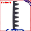 Professional Anti-Static Carbon Fiber Comb Barber Hair Styling Wide Tooth Brush
