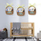 With Bowknots DIY Wood Chips Hanging Ornaments Wooden Craft Easter Decorations