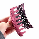 Size Carving Crab Headwear Plastic Hair Claw Hairpin Hollow Out Hair Clamps
