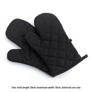 Heat Resistant Oven Baking Gloves Stove Kitchen Insulation Glove (Black)