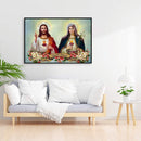 Full Embroidery DIY Canvas Stamped 11CT Cross Stitch Priest Virgin Art Decor Kit