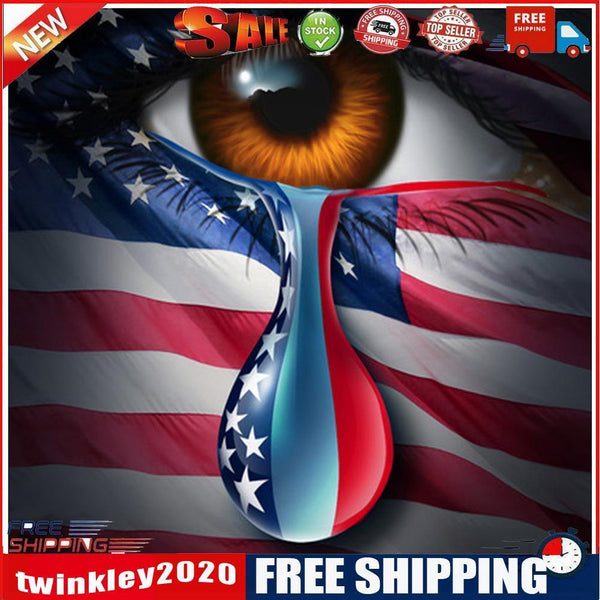 5D DIY round diamond tearful eyes rhinestone picture B1777