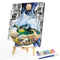 Frameless Sea Turtles Oil Paint By Numbers DIY Kit Handmade Drawing On Canvas